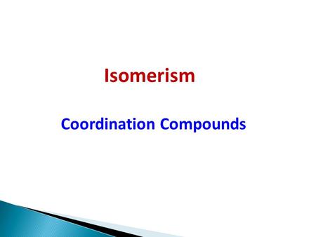 Coordination Compounds