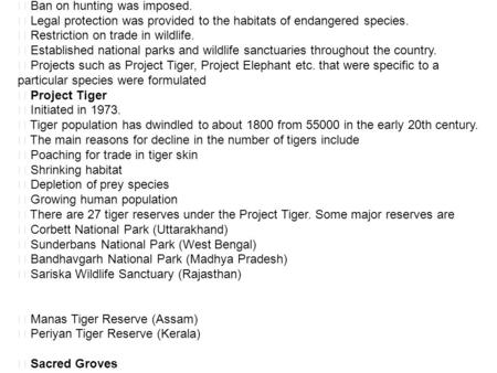  Biodiversity It refers to the diverse life-forms existing in nature. The various species of plants and animals, interdependent on each other, constitute.