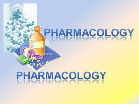 RESPONSE To alter their biochemical &/or biophysical activity  Depress  Activate  Replace  Irritate  Destroy PHARMACODYNAMICS  Absorb  Distribute.