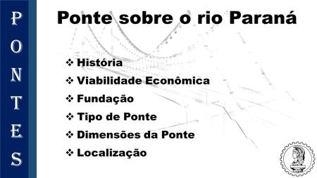 Ponte sobre o rio Paraná