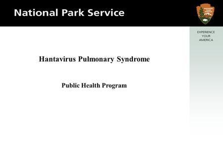 Hantavirus Pulmonary Syndrome Public Health Program.