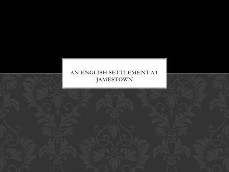 Colonies founded by joint stock company Several investors pool wealth hoping colony would gain profit Once permit is obtained, stock company maintains.