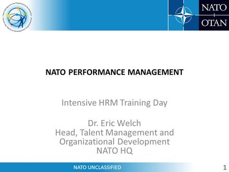 NATO PERFORMANCE MANAGEMENT