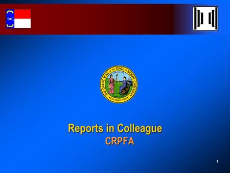 Reports in Colleague CRPFA