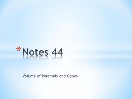 Volume of Pyramids and Cones. Suppose you have a square-pyramid-shaped container and a square-prism-shaped container, and the bases and heights are the.