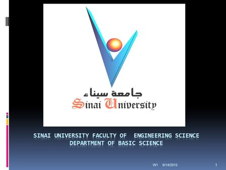 9/14/2015 1 W1. Course name: Electrical materials Code: ELE163 Text references 1- Principles of Electronic Materials and Devices, 3 rd edition 2- Kittel,