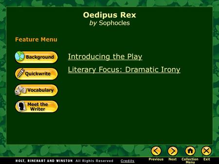 Oedipus Rex by Sophocles