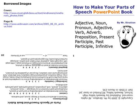 How to Make Your Parts of Speech PowerPoint Book