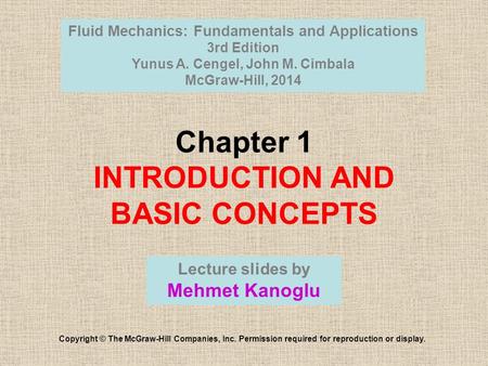 Chapter 1 INTRODUCTION AND BASIC CONCEPTS