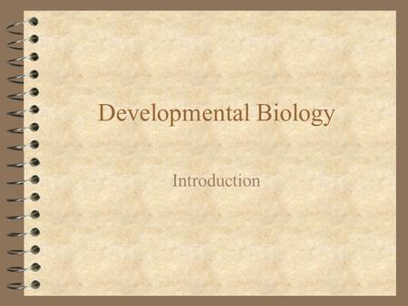 Developmental Biology