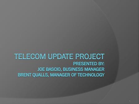 1. 2 Request for Proposal (RFP) 15- 03  Released RFP 15-03 on December 8, 2014 SPS website E-rate Notification System Notified 33 vendors from the RFP.