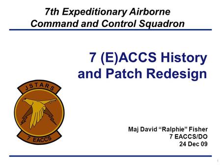 7 (E)ACCS History and Patch Redesign