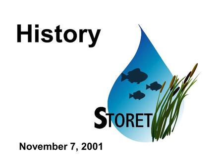 History November 7, 2001. STORET 1963 Honeywell 400 Assembler and Autocoder Data Storage by Drum Public Health Service, Cincinnati OH Andy Breidenbach,