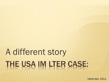 A different story Melendez, 2011.  The role of Information Management in the evolution of Informatics: two perspectives  About Informatics and Information.