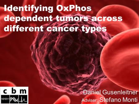 Identifying OxPhos dependent tumors across different cancer types