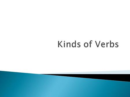  As you know, every sentence has two parts, the subject and the predicate.  The key word in the predicate is the verb.  The verb tells what the subject.