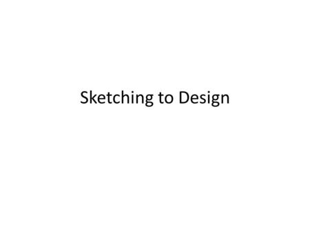 Sketching to Design. Thomas Edison Symbols You could create symbols for building materials Color coding with a key could be used to communicate.