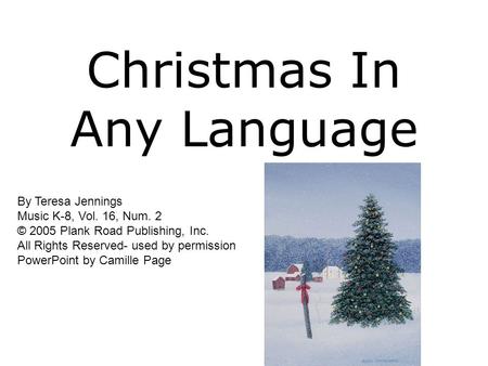 Christmas In Any Language