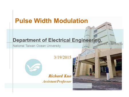 Pulse Width Modulation