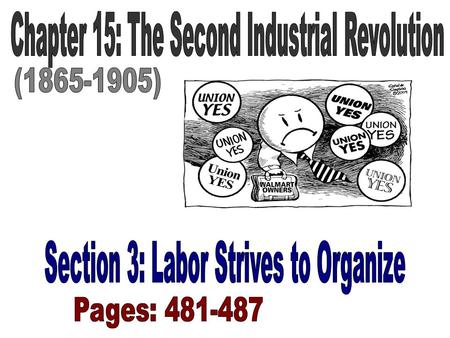 Government and Business: (481-482) –US government’s policies concerning business practices most often benefited the industrialists, not the workers –Supporters.