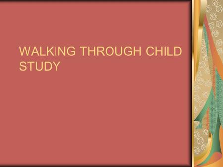 WALKING THROUGH CHILD STUDY. What is the Child Study Committee? A committee that enables school personnel, and non school personnel, as appropriate, to.