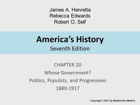 America’s History Seventh Edition