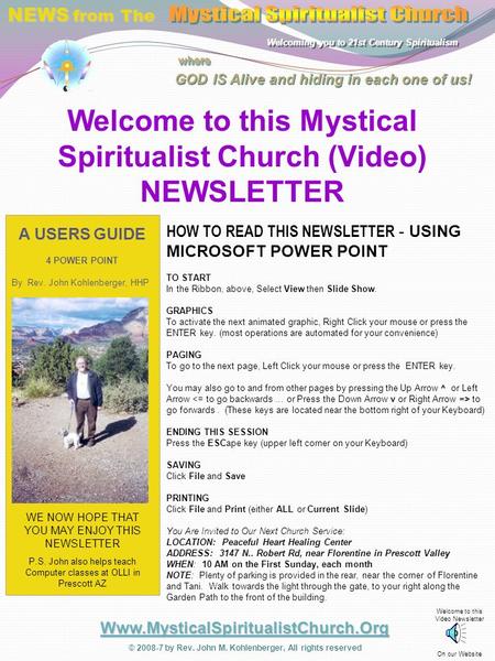 NEWS from The where where GOD IS Alive and hiding in each one of us! where where GOD IS Alive and hiding in each one of us! Welcoming you to 21st Century.