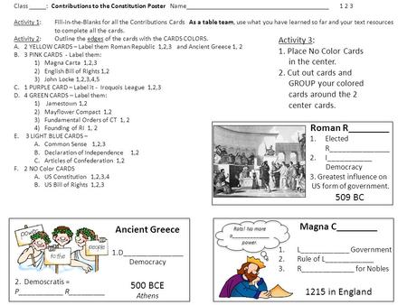 Roman R________ Magna C________ Ancient Greece