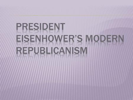  Frustration with the stalemate in Korea & the Red Scare led to a Republican presidential takeover in the 1952  WW2 hero Dwight Eisenhower provided.