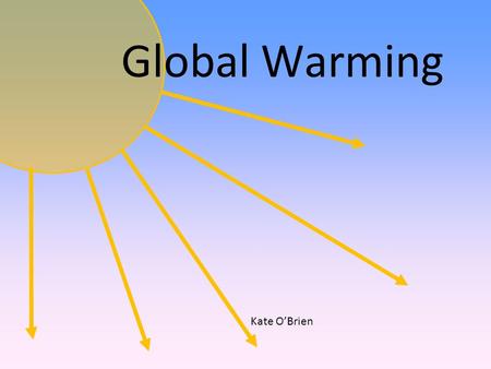 Kate O’Brien Global Warming. atmosphere Infrared radiation Solar radiation.