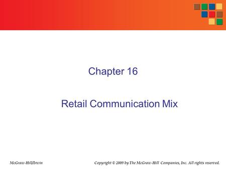 Retail Communication Mix