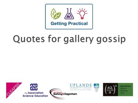 ‘..practical work is too heavily directed by teachers…..too much reliance on worksheets…practical activities used to illustrate points…’ Ofsted summary.