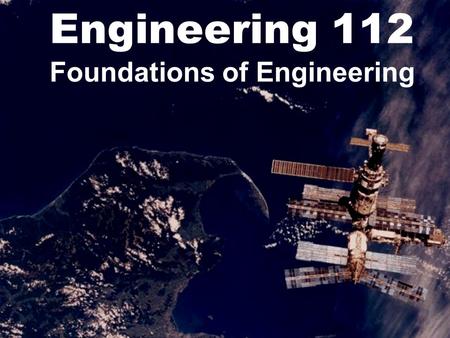 Foundations of Engineering