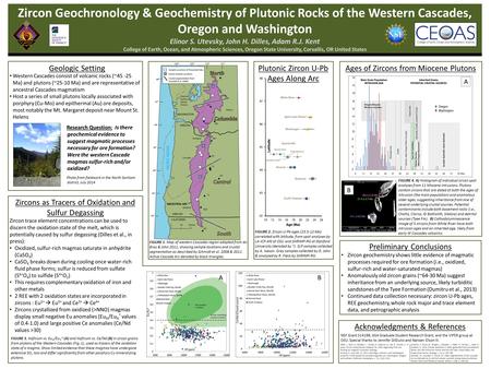 Dumitru, T., Ernst, W., Wright, J., Wooden, J., Wells, R., Farmer, L., Kent, A., Graham, S., 2013, Eocene extension in Idaho generated massive sediment.