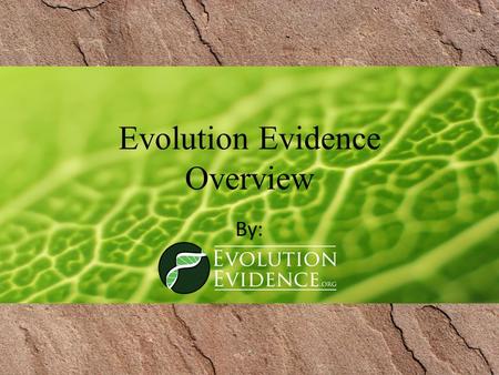 Evolution Evidence Overview By:. Historical Sciences – Reconstructing a Crime Discuss: When someone is accused of committing a crime, how are they shown.