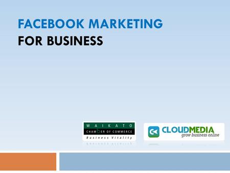 FACEBOOK MARKETING FOR BUSINESS. Facebook Optimize Facebook Page Build Audience Setup Facebook Advertisement Facebook Page Insight.