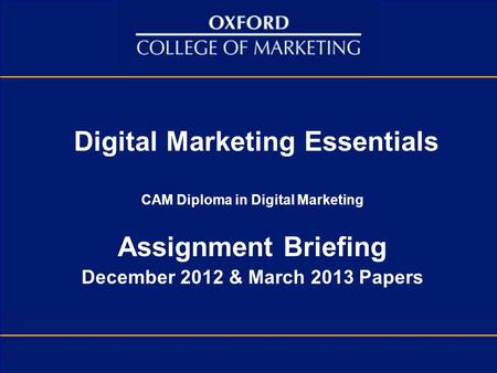 Digital Marketing Essentials