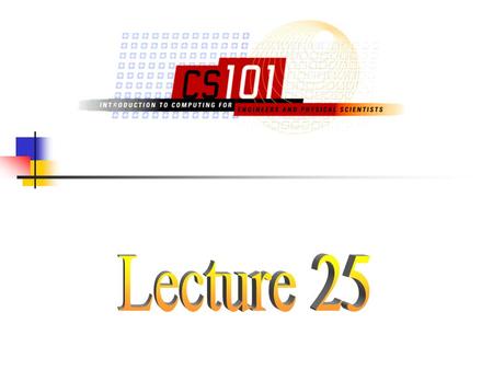 25-2 Recursive Functions Related Chapter: ABC 5.14, 5.15.