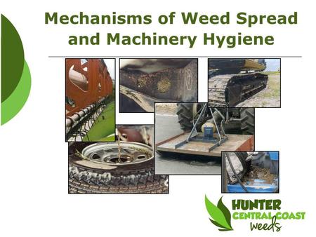 Mechanisms of Weed Spread