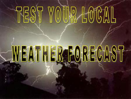 Climate is defined as synthesis of weather conditions in a given area, characterized by long-term statistics (mean values, variances, probabilities.