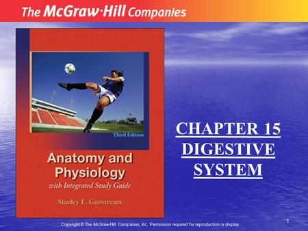 CHAPTER 15 DIGESTIVE SYSTEM