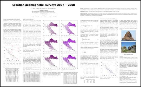 Croatian Geomagnetic Network for Field Mapping Croatian Geomagnetic Network for Field Mapping (CGNFM) was similarly designed as the repeat stations network.