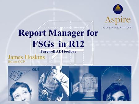 Report Manager for FSGs in R12 Farewell ADI toolbar