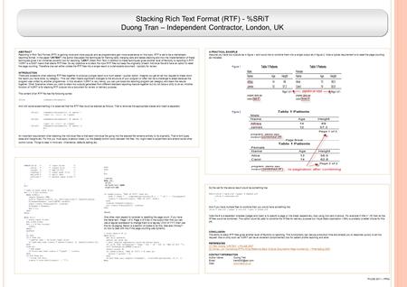 Stacking Rich Text Format (RTF) - %SRiT Duong Tran – Independent Contractor, London, UK Stacking Rich Text Format (RTF) - %SRiT Duong Tran – Independent.