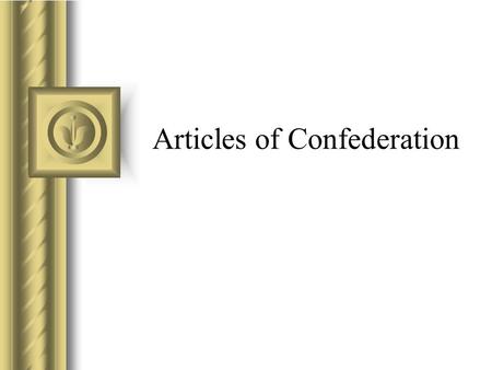 Articles of Confederation