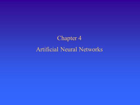 Artificial Neural Networks