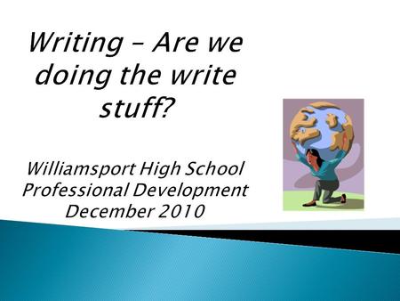  Most students don’t have models for writing at home.  Why is it important for students to write?  How much should they write? How often? About what?