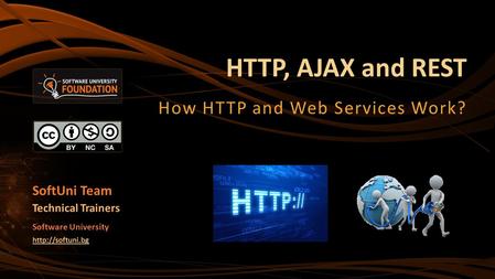 HTTP, AJAX and REST How HTTP and Web Services Work? SoftUni Team Technical Trainers Software University