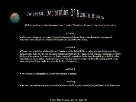 Universal Declaration Of Human Rights