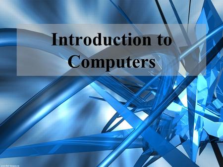 Introduction to Computers. Parts Monitor CRTCathode Ray Tube Flat Panel Dual Screen.